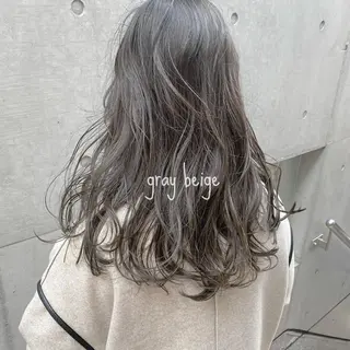 セミロング カラー ヘアアレンジ ブリーチなしで透明感 艶カラー【Ryo】のヘアスタイル