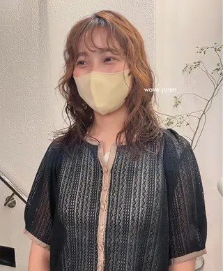 ミディアム パーマ tete nico所属・似合わせ/ヘアカラー nanami🌸のヘアスタイル