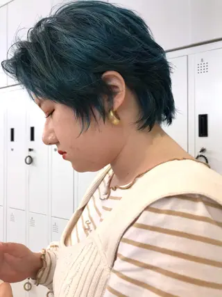 ショート カラー 🇰🇷カルマパーマ kaito🇰🇷のヘアスタイル