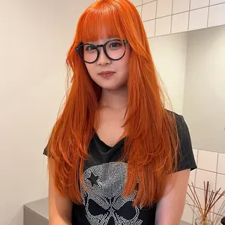 ロング 舟橋耀/ブリーチカラ ー/レイヤーカットのヘアスタイル