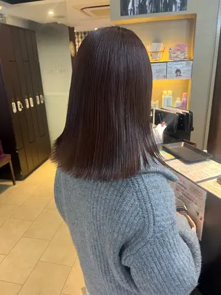 ミディアム カラー 田中 月菜のヘアスタイル