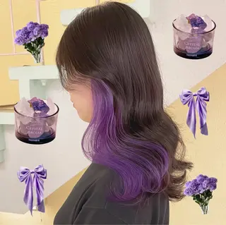 カラー 渋谷:インナーカラー ／🍒エリカ🍒のヘアスタイル