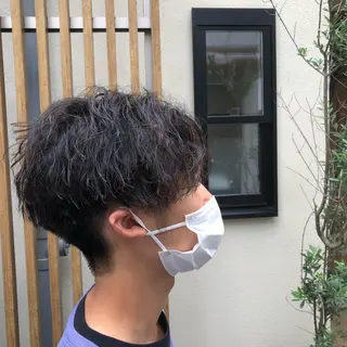 パーマ メンズ BELO福島所属・ツイストスパイラル 成林康平のヘアスタイル