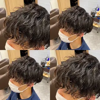 パーマ メンズ メンズ特化LIBER 石川玲央のヘアスタイル