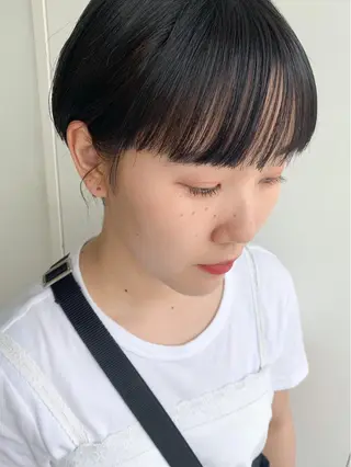 ショート nuu所属・💜ショート💜 ウルフ、ボブ二色亜美のヘアスタイル