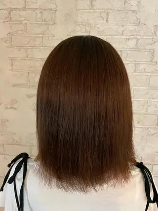 ミディアム ブリーチカラーボブ sayo🧸🤎のヘアスタイル