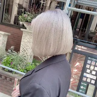 カラー ヘアアレンジ ショート TOMONA👑 GiseL梅田店のヘアスタイル