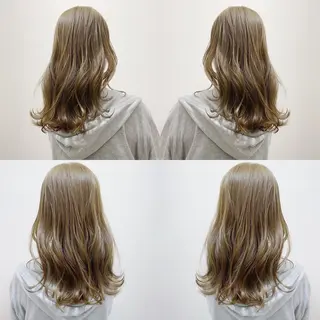 セミロング カラー "PEPPU "所属・派手髪、ハイトーン ショートヘアShinのヘアスタイル