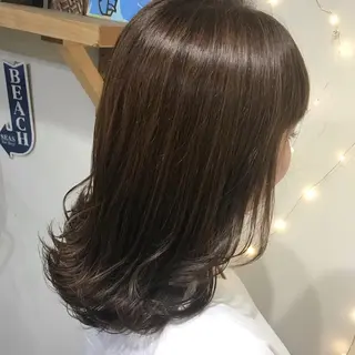 セミロング カラー 似合わせ提案サラ艶♡ 彩華のヘアスタイル