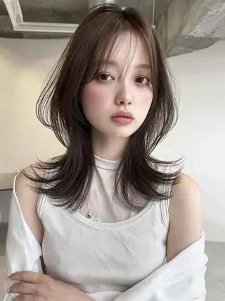 セミロング 縮毛・髪質改善🩰 mai🐰ྀི🤍のヘアスタイル