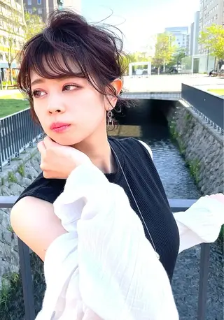 ロング ヘアアレンジ 骨格整形カット/ ショート✂️堀夢哉のヘアスタイル