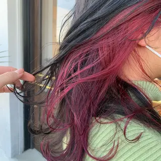 セミロング カラー 吉原 由菜のヘアスタイル