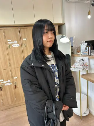 セミロング 藤田 侑花のヘアスタイル
