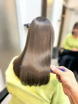 セミロング カラー 顔周りレイヤー/ボブ 銀座✨中野まさひろのヘアスタイル