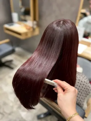 ロング カラー 上場 健史のヘアスタイル