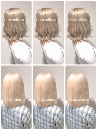 ミディアム カラー Selenehair 三条本店のヘアスタイル