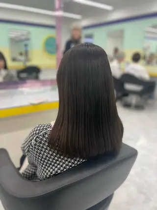 ロング カラー ヘアアレンジ ☁️縮毛矯正✖️ 透明感☁️りくのヘアスタイル