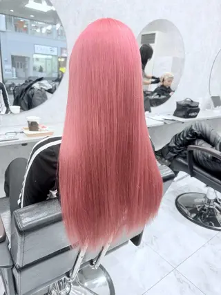 ロング カラー 🌈派手髪ハイトーン 🌈鈴木亮太🌈のヘアスタイル