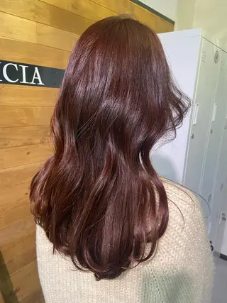 セミロング カラー ヘアアレンジ 田中 あやなのヘアスタイル