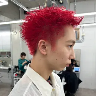 カラー メンズ garage.所属・スパイキーショート 平出天翔のヘアスタイル