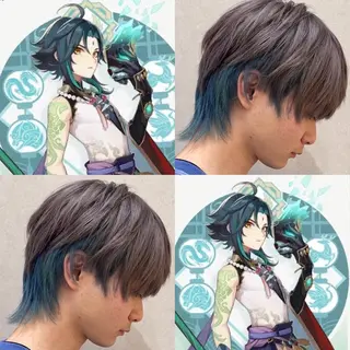 カラー インナー/デザイン/ 白髪染め/しゅうとのヘアスタイル