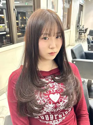 ロング レイヤー×ツヤカラー 渋谷/kougaのヘアスタイル