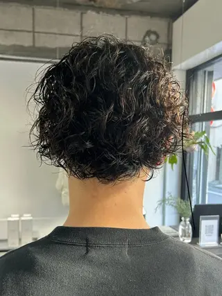 ショート パーマ メンズ fuzon kauti所属・fifth原宿店/ 川﨑やすなりのヘアスタイル