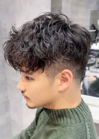 パーマ メンズ 浅田 志門のヘアスタイル