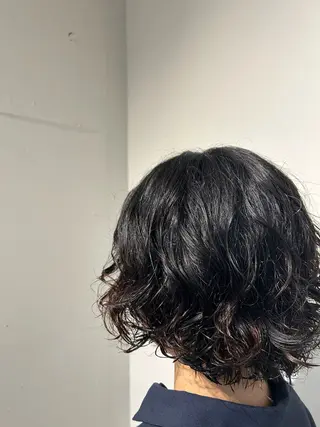 ショート パーマ 新潟/万代/レイヤー 韓国風/明間未来のヘアスタイル