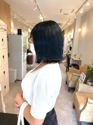 ミディアム カラー salowin梅田茶屋町north所属・くがれいじ 梅田/ショート/ボブのヘアスタイル