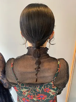 ロング F-card所属・shiga mariaのヘアスタイル