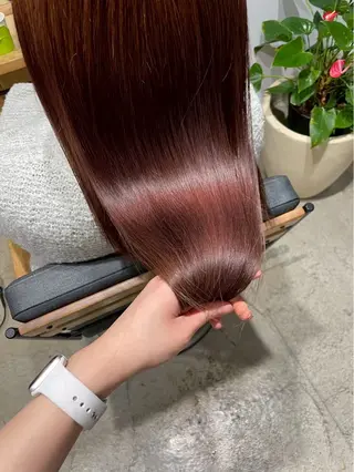 ロング 長與 夕夏のヘアスタイル