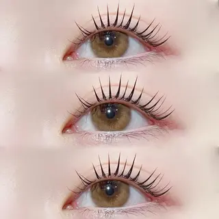 マツエク・マツパ 塩入ひろの、韓国ヘア 梅田/束感まつ毛のヘアスタイル