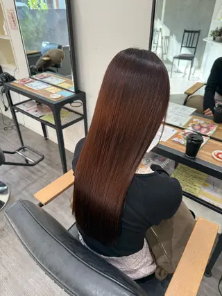 ロング パーマ 上田 紗也のヘアスタイル