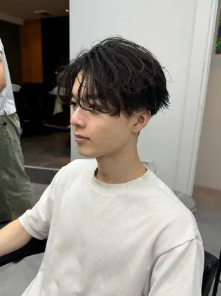 パーマ メンズ シャドウパーマ/ 波巻パーマYu-Kiのヘアスタイル