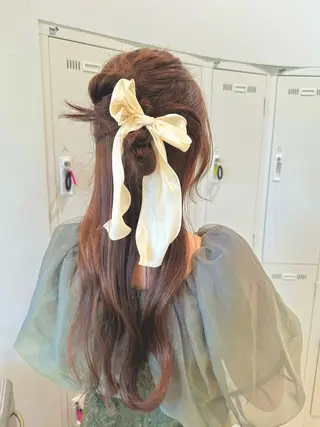 ロング ヘアアレンジ 垢抜け/レイヤー/ ハイトーン/アスナのヘアスタイル