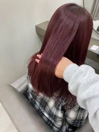 ロング カラー 中村 心春のヘアスタイル