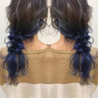 ロング カラー ヘアアレンジ 伊藤 裕貴のヘアスタイル