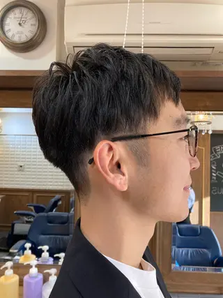 ショート メンズ ルピナス中田店長 山口大地のヘアスタイル