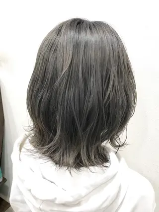 ミディアム カラー 髪質改善×METEO 店長 貞松直也のヘアスタイル