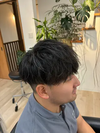 パーマ メンズ RAIA💎ケア ブリーチ＆パーマ💎のヘアスタイル