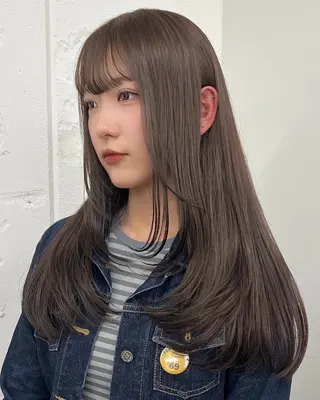 ロング カラー nendo_hair所属・オリーブ/透明感 カラー/sonokaのヘアスタイル