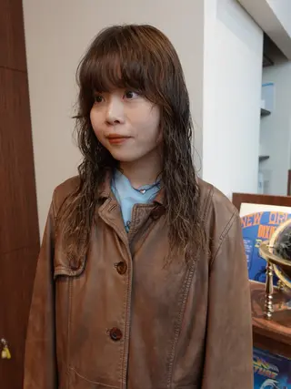 ミディアム パーマ ボブパーマ/パーマ ウルフパーマのヘアスタイル