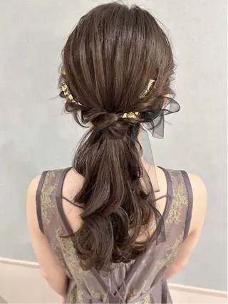 ロング ヘアアレンジ セットサロン      ラフテル所属・大阪/ヘアアレンジ /似合わせset💐のヘアスタイル