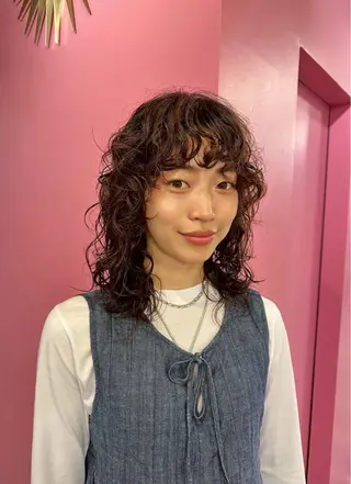 パーマ 山本 絢菜のヘアスタイル