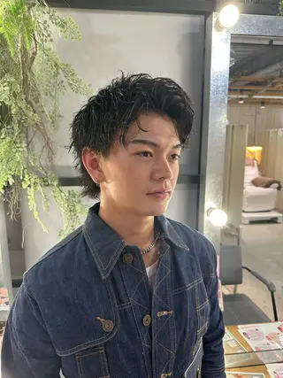 パーマ メンズ 溜 一太のヘアスタイル