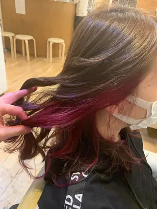 セミロング カラー Joule 大分メンズのヘアスタイル