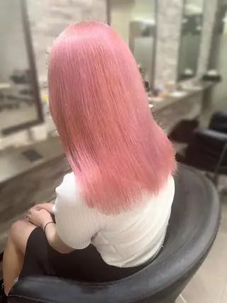 セミロング カラー ハイトーンエクステ 🎩カズキ🎩のヘアスタイル