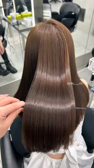 ロング 韓国ヘア AYUMIのヘアスタイル