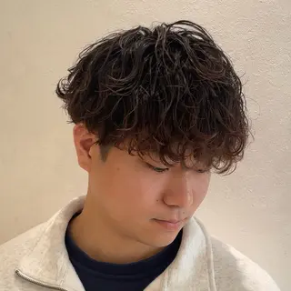 ショート パーマ メンズ Reginavita栄所属・パーマ×メッシュ/ 本日空き○/岡本一真のヘアスタイル